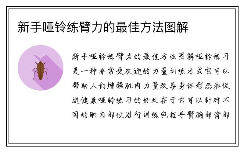 新手哑铃练臂力的最佳方法图解