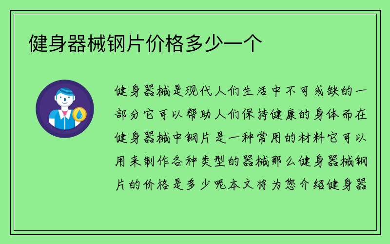 健身器械钢片价格多少一个