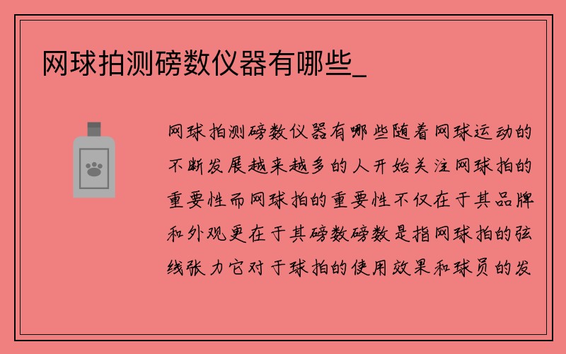 网球拍测磅数仪器有哪些_